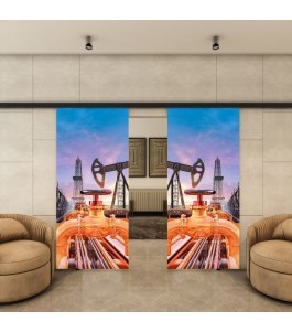 Glasschiebetür BLACK-LINE - Fotoprint Model 219