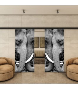 Glasschiebetür BLACK-LINE - Fotoprint Model 222