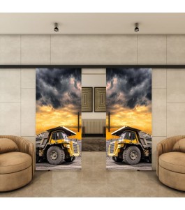 Glasschiebetür BLACK-LINE - Fotoprint Model 260