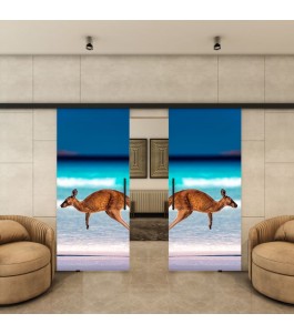 Glasschiebetür BLACK-LINE - Fotoprint Model 291