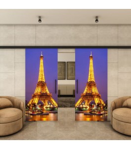 Glasschiebetür BLACK-LINE - Fotoprint Model 298
