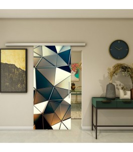 Glasschiebetür SLIM-LINE - Fotoprint Model 19