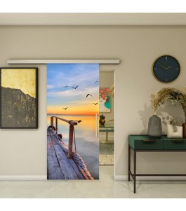 Glasschiebetür SLIM-LINE - Fotoprint Model 44
