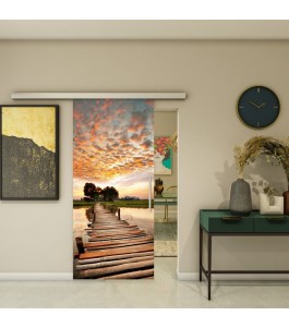 Glasschiebetür SLIM-LINE - Fotoprint Model 47