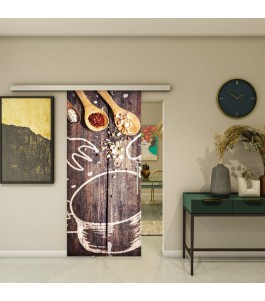 Glasschiebetür SLIM-LINE - Fotoprint Model 108
