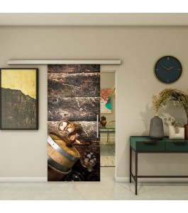 Glasschiebetür SLIM-LINE - Fotoprint Model 117