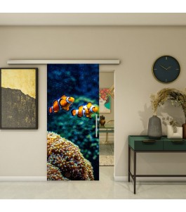 Glasschiebetür SLIM-LINE - Fotoprint Model 123