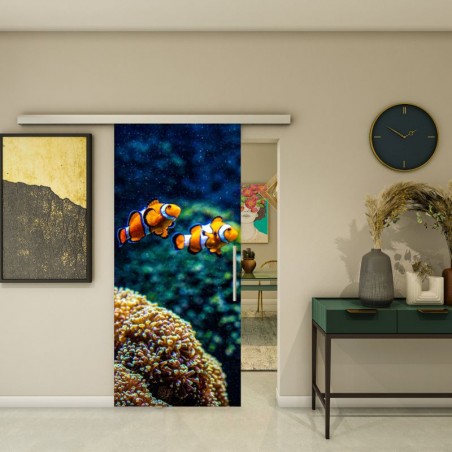 Glasschiebetür SLIM-LINE - Fotoprint Model 123