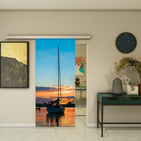 Glasschiebetür SLIM-LINE - Fotoprint Model 135