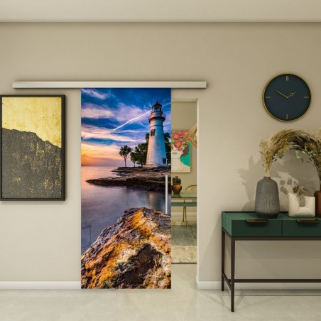 Glasschiebetür SLIM-LINE - Fotoprint Model 142