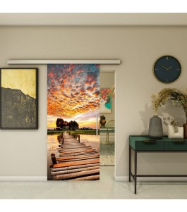 Glasschiebetür SLIM-LINE - Fotoprint Model 155