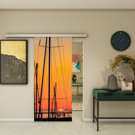 Glasschiebetür SLIM-LINE - Fotoprint Model 156