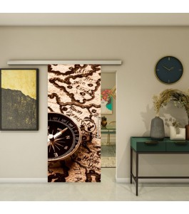 Glasschiebetür SLIM-LINE - Fotoprint Model 163
