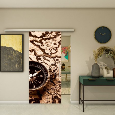 Glasschiebetür SLIM-LINE - Fotoprint Model 163