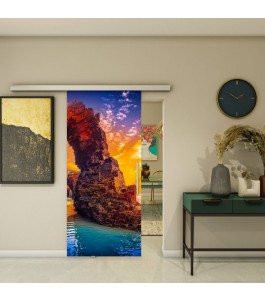 Glasschiebetür SLIM-LINE - Fotoprint Model 176