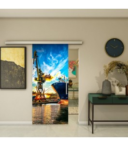 Glasschiebetür SLIM-LINE - Fotoprint Model 262