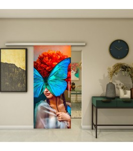 Glasschiebetür SLIM-LINE - Fotoprint Model 272