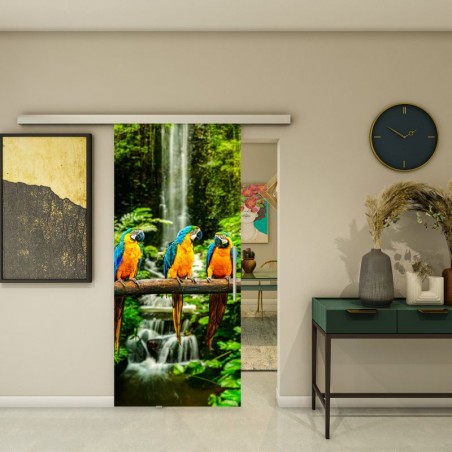 Glasschiebetür SLIM-LINE - Fotoprint Model 338
