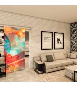 Glasschiebetür SLIM-LINE - Fotoprint Model 21