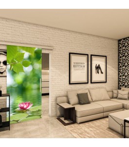 Glasschiebetür SLIM-LINE - Fotoprint Model 42