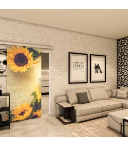Glasschiebetür SLIM-LINE - Fotoprint Model 50