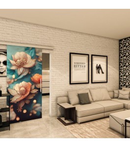 Glasschiebetür SLIM-LINE - Fotoprint Model 55