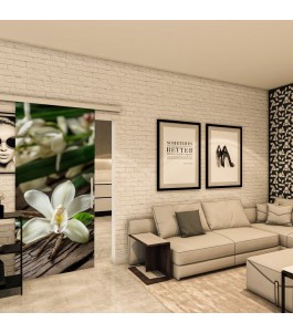Glasschiebetür SLIM-LINE - Fotoprint Model 57