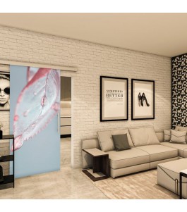 Glasschiebetür SLIM-LINE - Fotoprint Model 64
