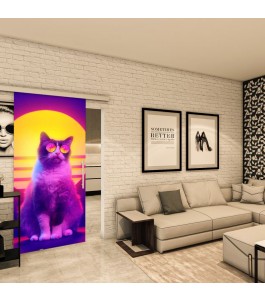 Glasschiebetür SLIM-LINE - Fotoprint Model 84