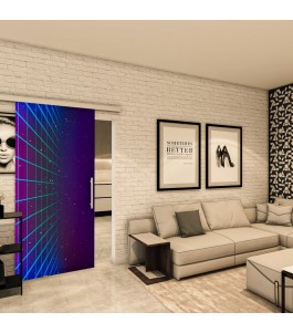 Glasschiebetür SLIM-LINE - Fotoprint Model 90