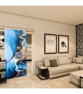 Glasschiebetür SLIM-LINE - Fotoprint Model 101