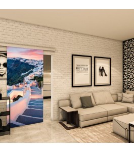 Glasschiebetür SLIM-LINE - Fotoprint Model 126
