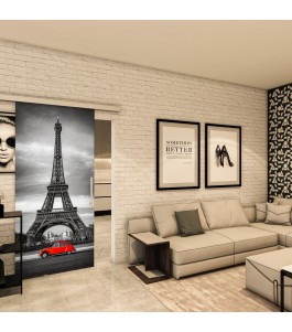 Glasschiebetür SLIM-LINE - Fotoprint Model 205