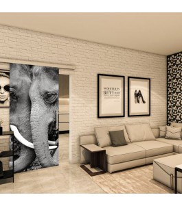 Glasschiebetür SLIM-LINE - Fotoprint Model 222