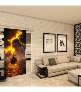 Glasschiebetür SLIM-LINE - Fotoprint Model 225