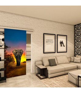 Glasschiebetür SLIM-LINE - Fotoprint Model 226