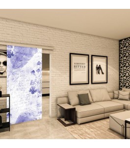 Glasschiebetür SLIM-LINE - Fotoprint Model 257