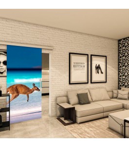 Glasschiebetür SLIM-LINE - Fotoprint Model 291
