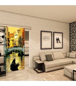 Glasschiebetür SLIM-LINE - Fotoprint Model 314