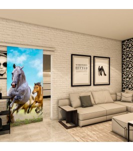 Glasschiebetür SLIM-LINE - Fotoprint Model 315
