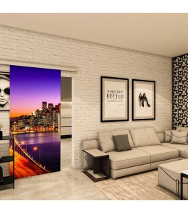 Glasschiebetür SLIM-LINE - Fotoprint Model 329