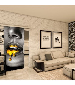 Glasschiebetür SLIM-LINE - Fotoprint Model 352