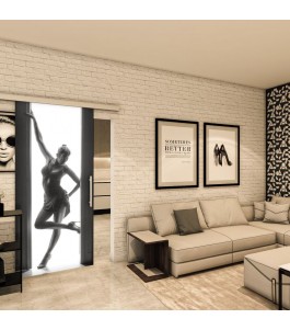 Glasschiebetür SLIM-LINE - Fotoprint Model 357