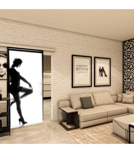 Glasschiebetür SLIM-LINE - Fotoprint Model 359