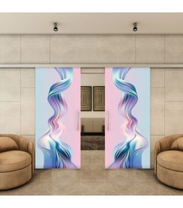 Glasschiebetür SLIM-LINE - Fotoprint Model 34