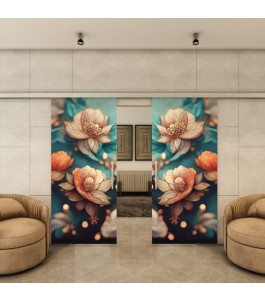 Glasschiebetür SLIM-LINE - Fotoprint Model 55