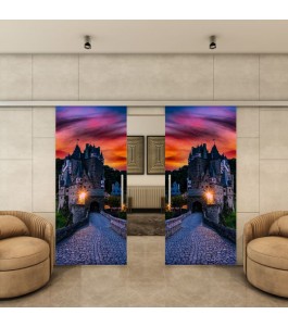 Glasschiebetür SLIM-LINE - Fotoprint Model 174