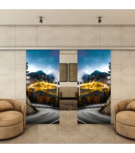 Glasschiebetür SLIM-LINE - Fotoprint Model 200