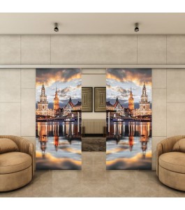 Glasschiebetür SLIM-LINE - Fotoprint Model 203