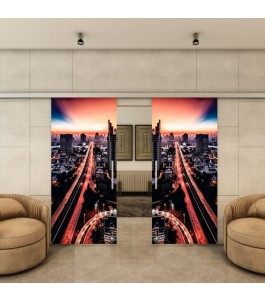 Glasschiebetür SLIM-LINE - Fotoprint Model 210